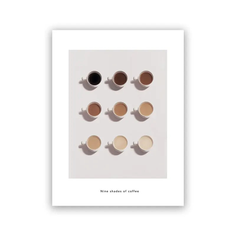 Minimalist Coffee Cup Line Art Collection - Canvas & Curio