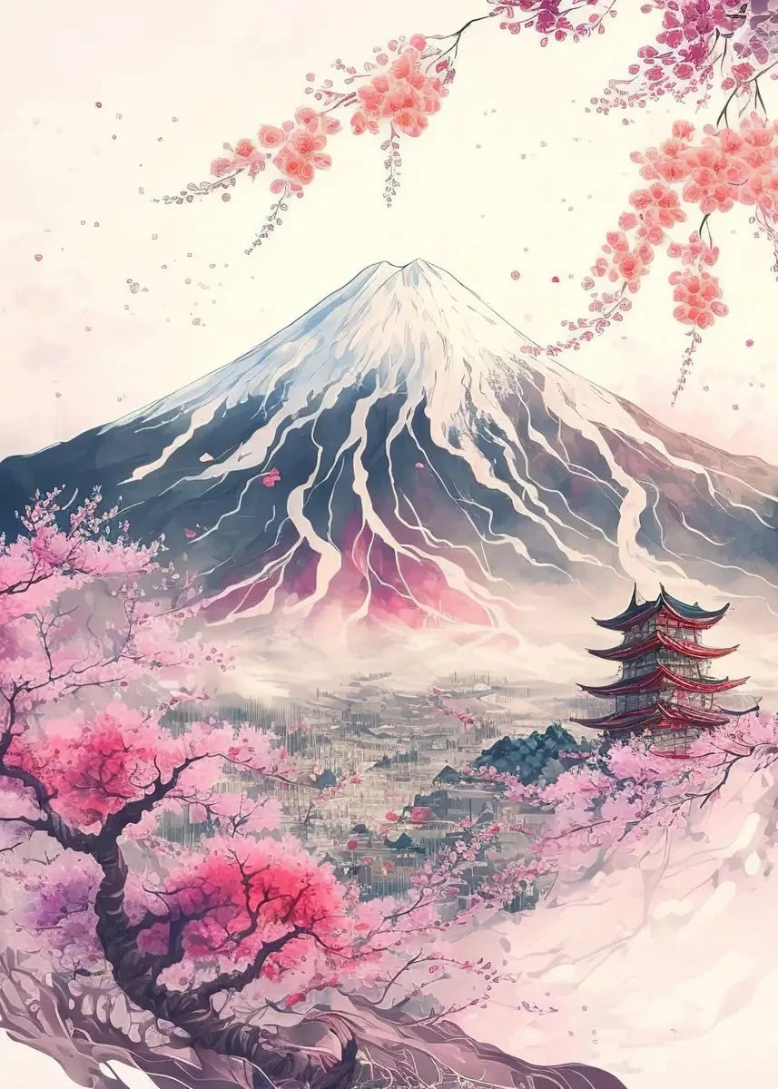 Sakura & Fuji Art Collection - Canvas & Curio