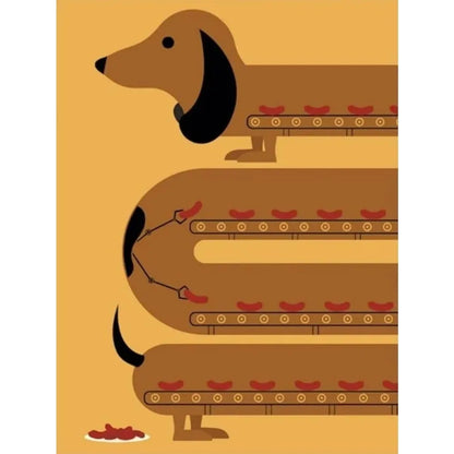 Adorable Dachshund Art Collection - Canvas & Curio