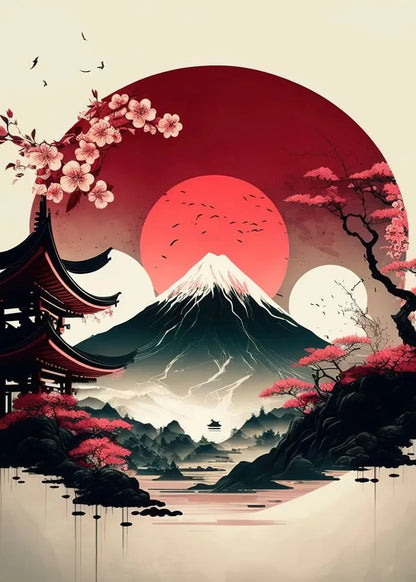 Sakura & Fuji Art Collection - Canvas & Curio