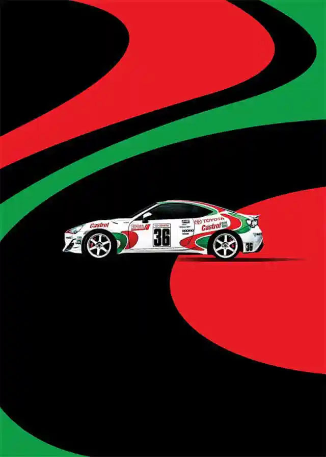 Pop F1 Aesthetic Vintage Cars Collection - Canvas & Curio