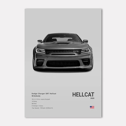 Black & White Sport Cars Collection III - Canvas & Curio