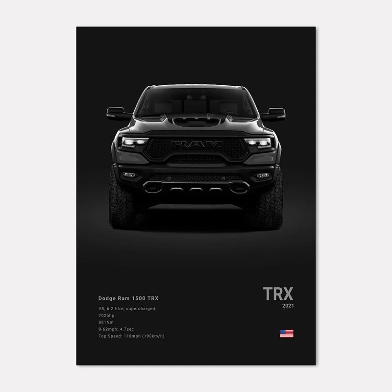 Black & White Sport Cars Collection II - Canvas & Curio