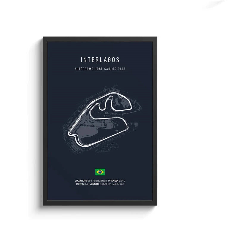 Formula 1 Track Circuit Collection - Canvas & Curio