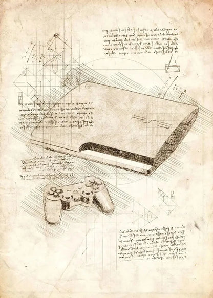 Vintage Gaming Sketch Collection - Canvas & Curio