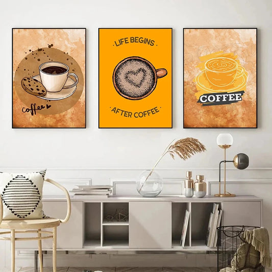 Vintage Coffee Time Collection - Canvas & Curio