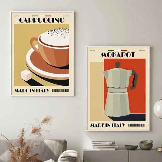 Espresso & Coffee Beans Collection - Canvas & Curio