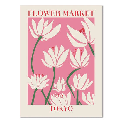 Abstract Matisse Flowers Art Collection - Canvas & Curio