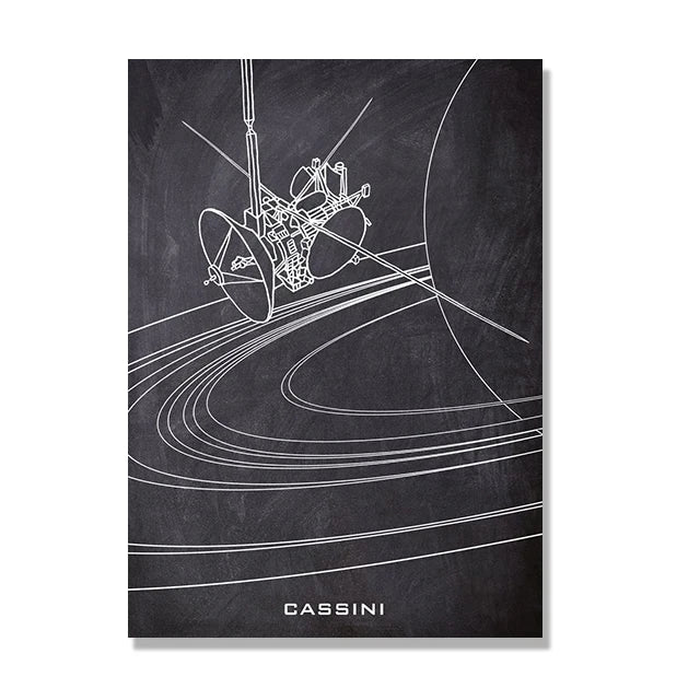 Space Shuttle Blueprint Collection - Canvas & Curio