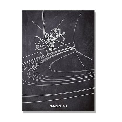 Space Shuttle Blueprint Collection - Canvas & Curio