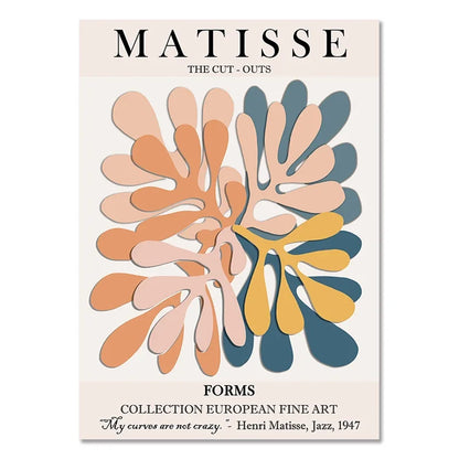 Abstract Matisse Flowers Art Collection - Canvas & Curio