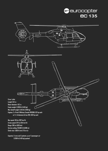 Modern Aircraft Blueprint Collection - Canvas & Curio