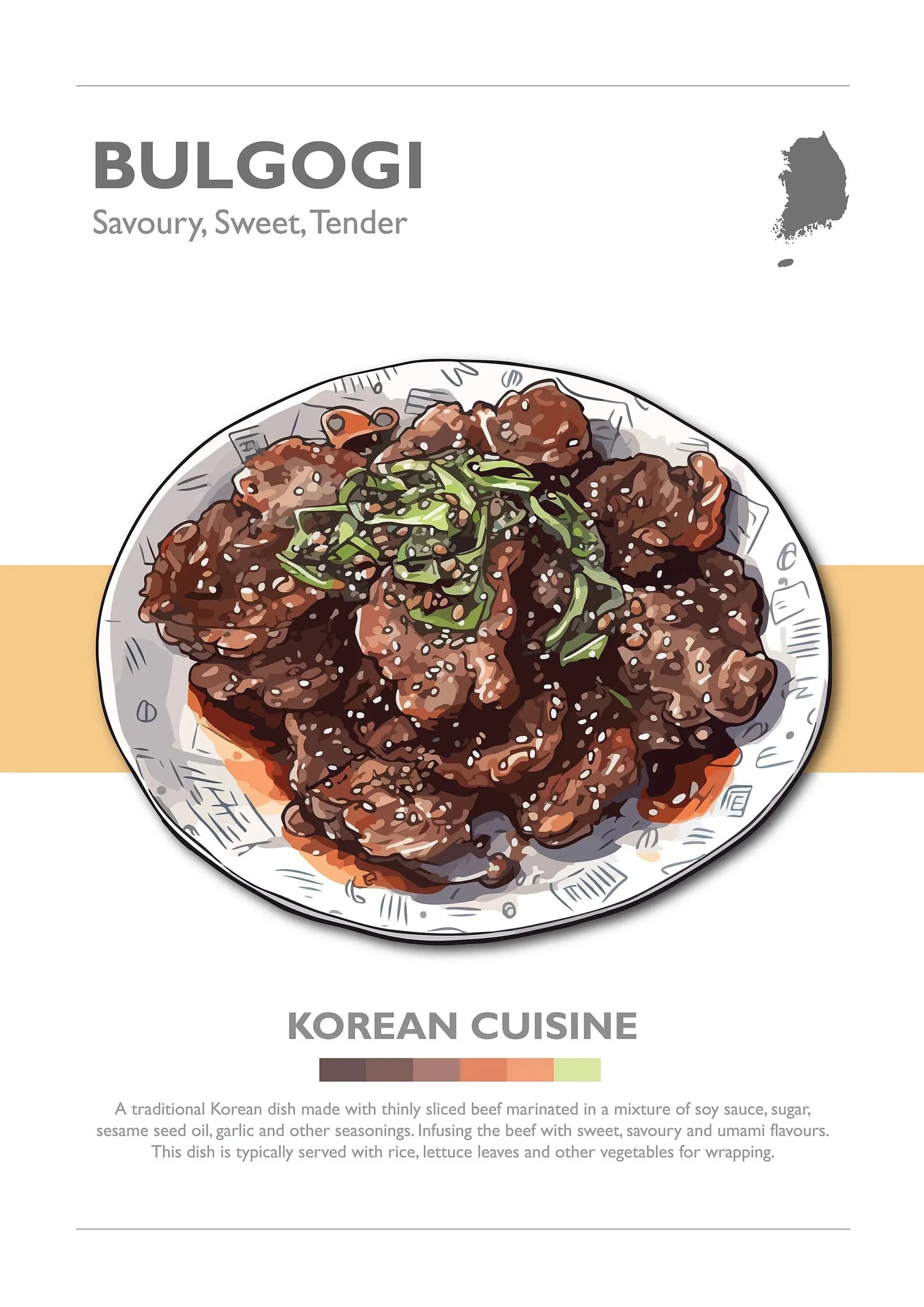 Korean Cuisine Art Collection - Canvas & Curio