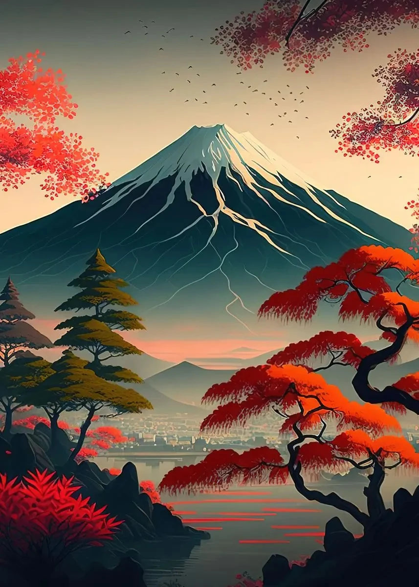 Sakura & Fuji Art Collection - Canvas & Curio