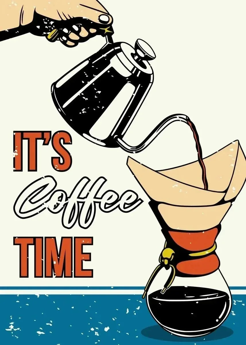 Vintage Coffee Time Quotes Collection - Canvas & Curio