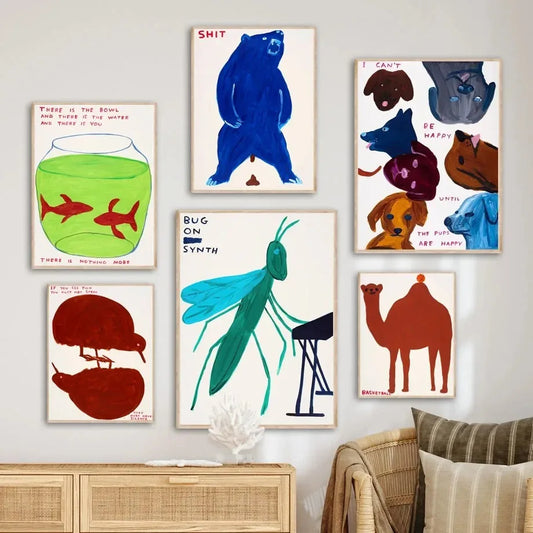 David Shrigley: Animal Whimsy Collection - Canvas & Curio