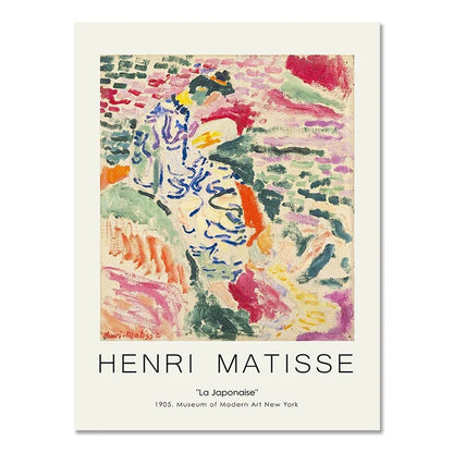 Abstract Matisse Flowers Art Collection - Canvas & Curio