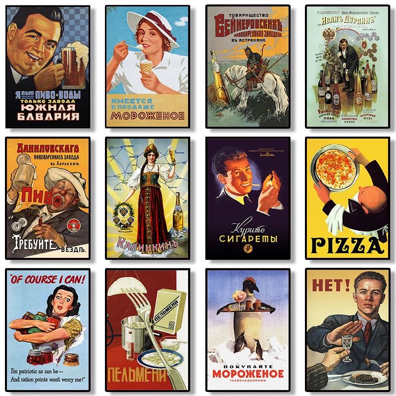 Vintage Soviet Bar & Kitchen Collection - Canvas & Curio
