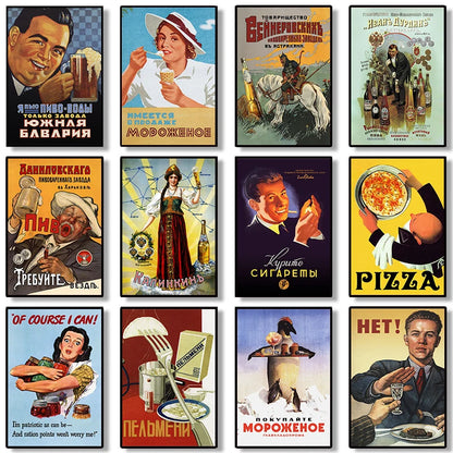 Vintage Soviet Bar & Kitchen Collection - Canvas & Curio
