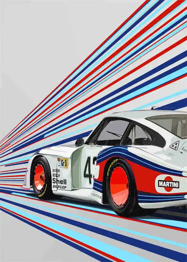 Pop F1 Aesthetic Vintage Cars Collection II - Canvas & Curio
