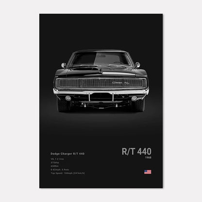 Black & White Sport Cars Collection III - Canvas & Curio