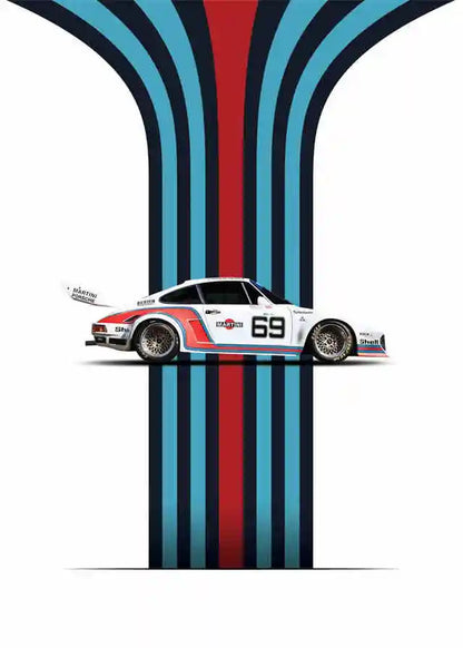 Pop F1 Aesthetic Vintage Cars Collection - Canvas & Curio