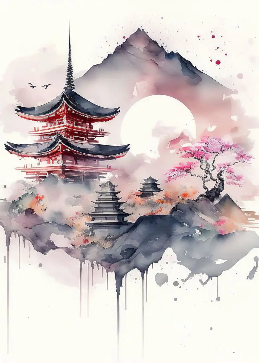 Sakura & Fuji Art Collection - Canvas & Curio