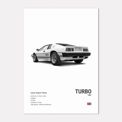 Black & White Sport Cars Collection II - Canvas & Curio