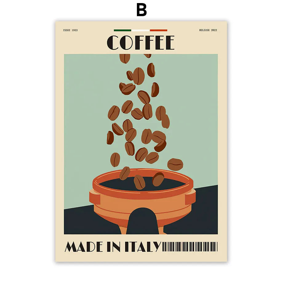 Espresso & Coffee Beans Collection - Canvas & Curio
