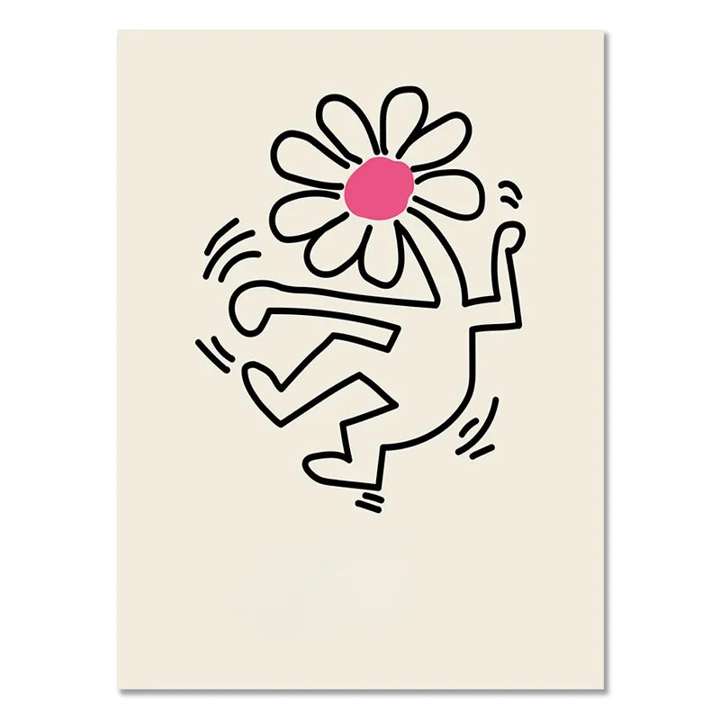 Abstract Matisse Flowers Art Collection - Canvas & Curio