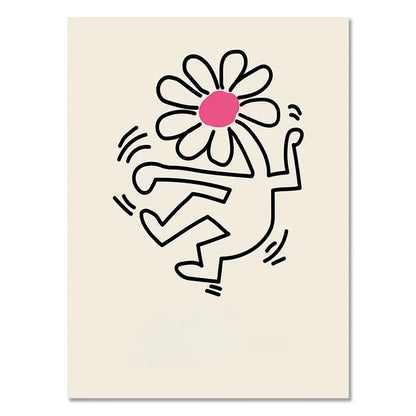 Abstract Matisse Flowers Art Collection - Canvas & Curio
