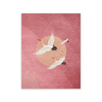 Golden Crane & Sun Collection - Canvas & Curio