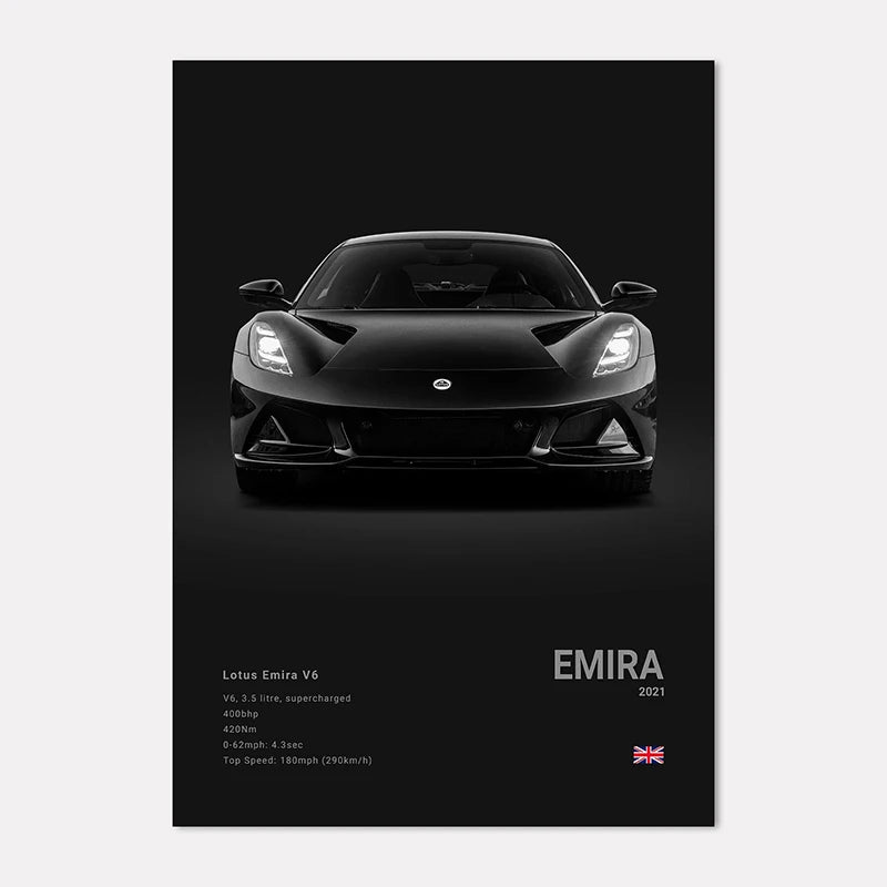 Black & White Sport Cars Collection - Canvas & Curio