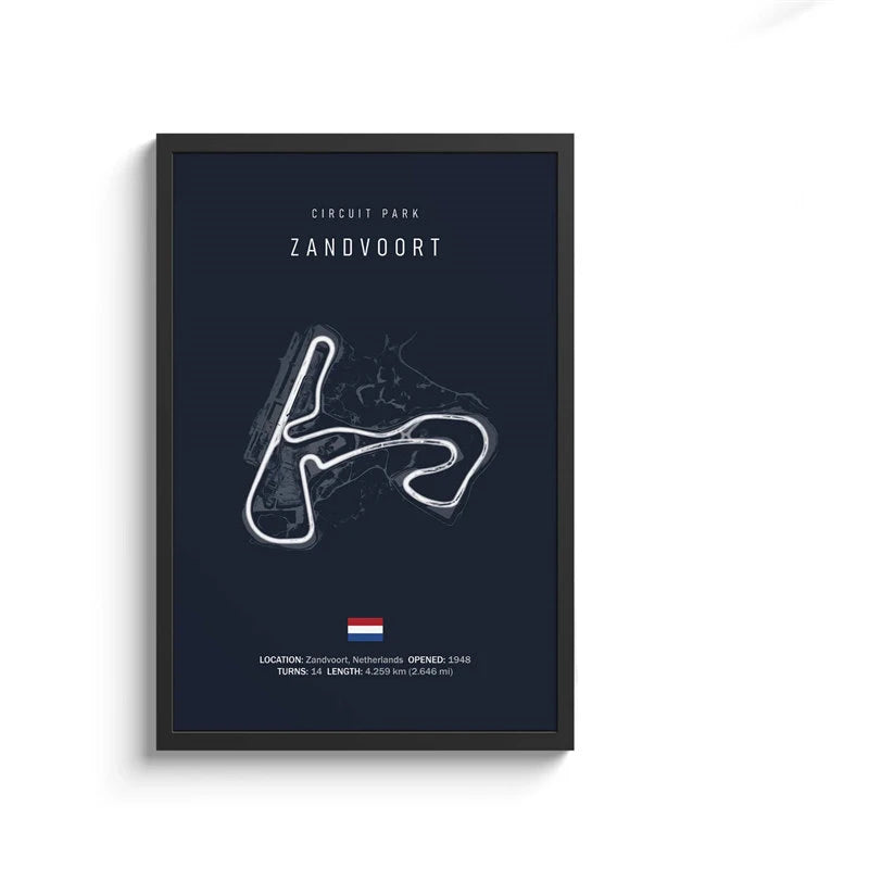 Formula 1 Track Circuit Collection - Canvas & Curio