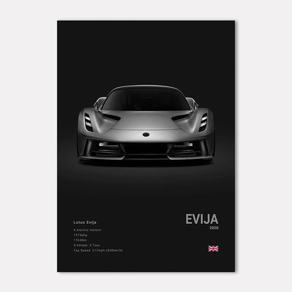 Black & White Sport Cars Collection II - Canvas & Curio