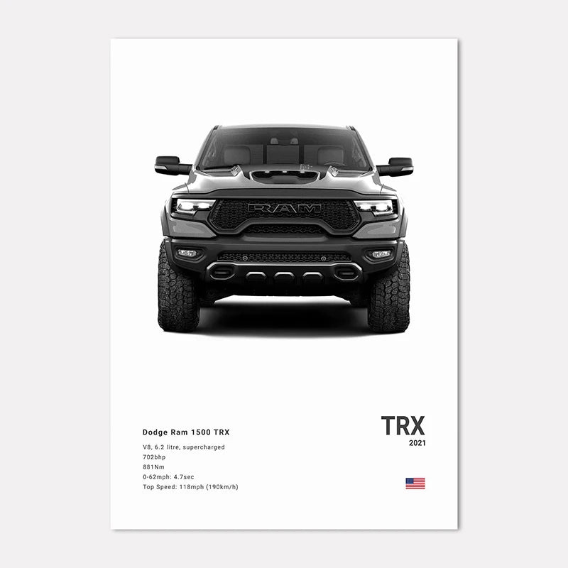 Black & White Sport Cars Collection III - Canvas & Curio