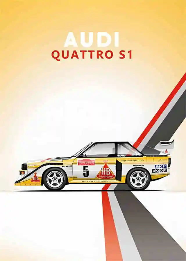 Pop F1 Aesthetic Vintage Cars Collection - Canvas & Curio