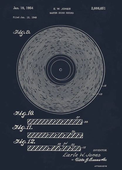 Musical Instruments Blueprint Collection - Canvas & Curio