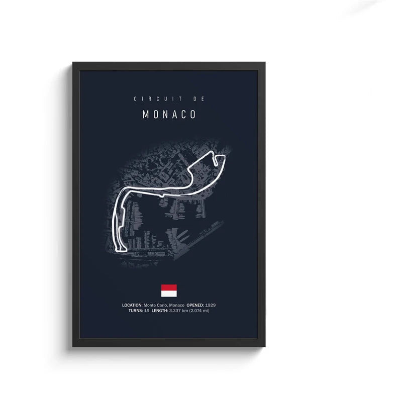 Formula 1 Track Circuit Collection - Canvas & Curio
