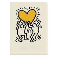 Yellow Heart Embrace
