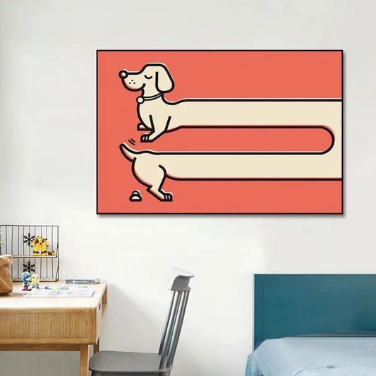 Adorable Dachshund Art Collection - Canvas & Curio