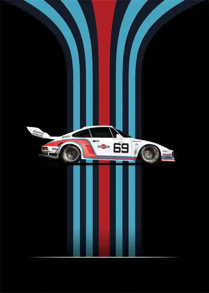 Pop F1 Aesthetic Vintage Cars Collection - Canvas & Curio