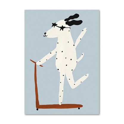 Nordic Nursery Animal Art Collection - Canvas & Curio