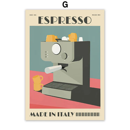 Espresso & Coffee Beans Collection - Canvas & Curio