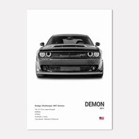 Dodge Challenger SRT Demon 2017 (White)