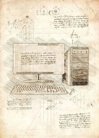 Vintage Gaming Sketch Collection - Canvas & Curio