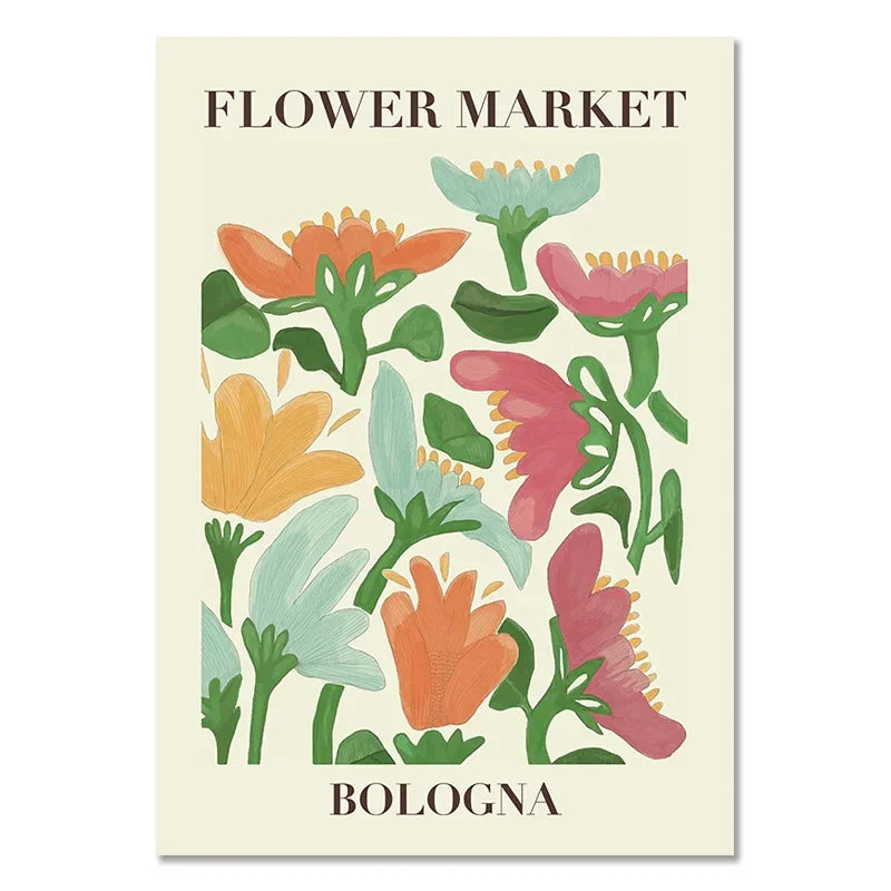 Abstract Matisse Flowers Art Collection - Canvas & Curio