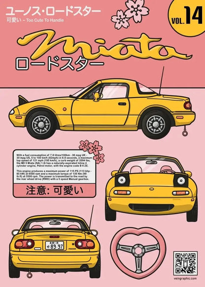 Pop Japanese Kawaii Cars Collection - Canvas & Curio