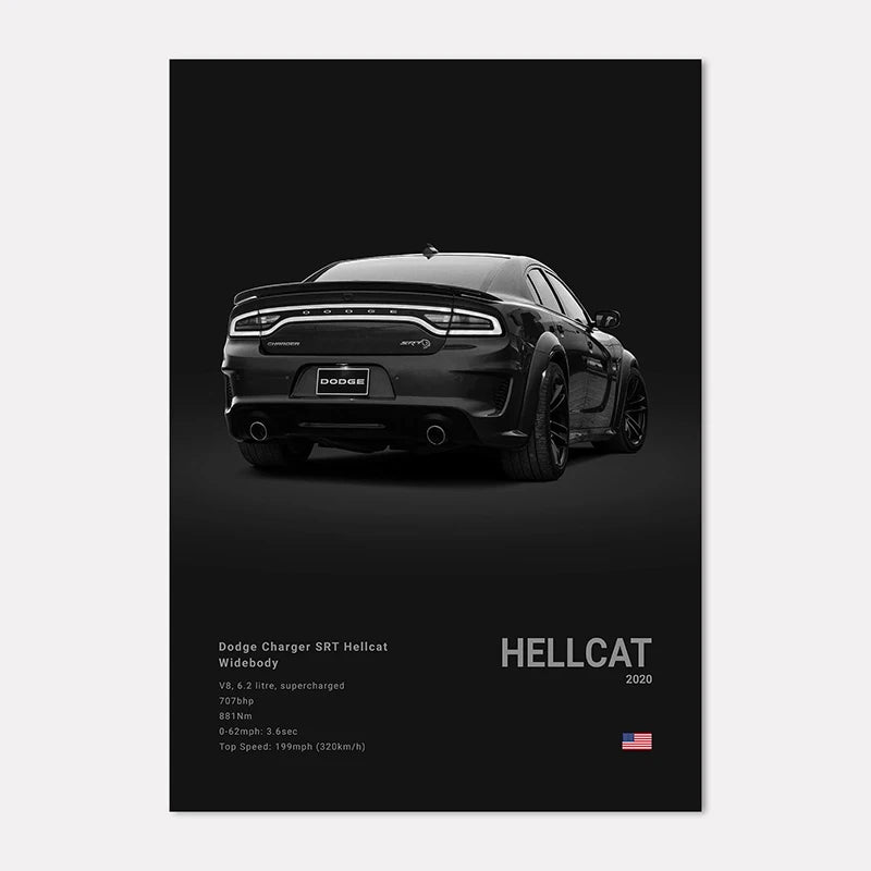 Black & White Sport Cars Collection III - Canvas & Curio