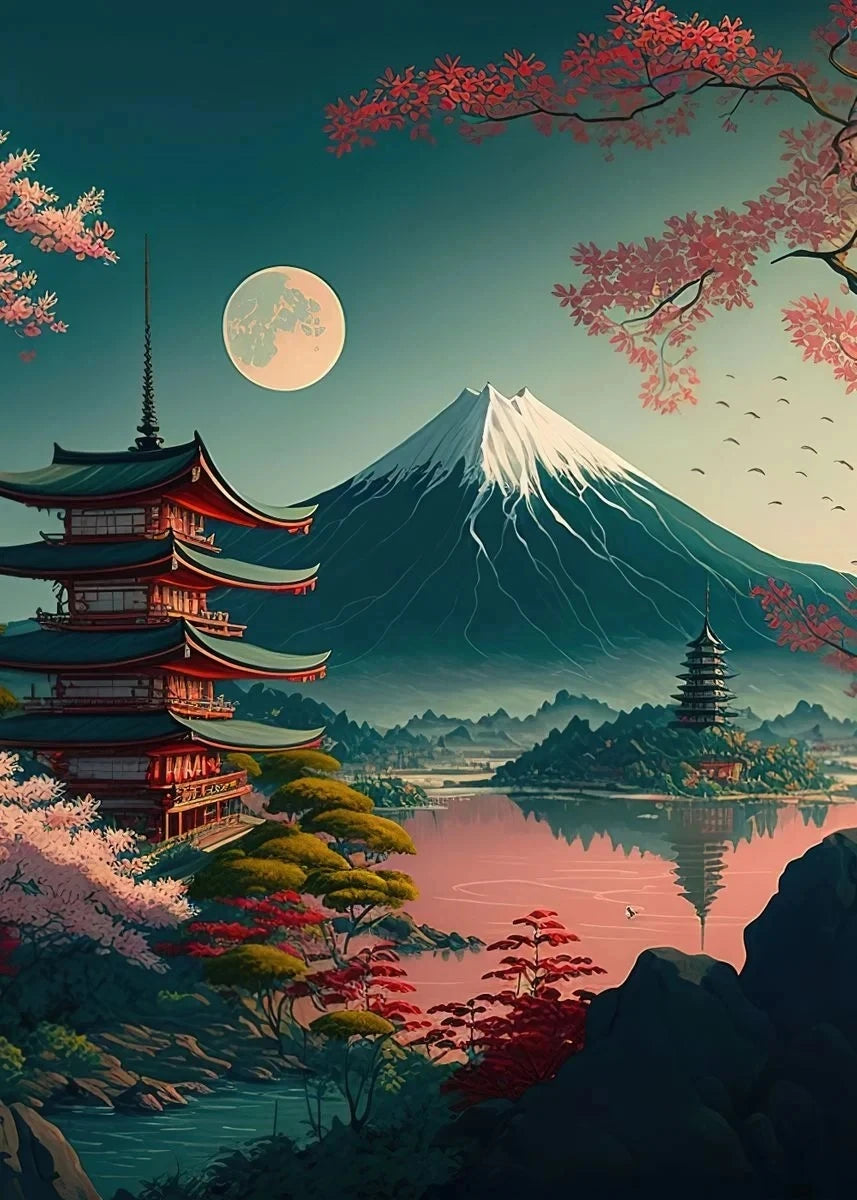 Sakura & Fuji Art Collection - Canvas & Curio